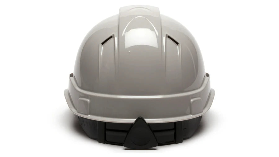 Pyramex Ridgeline Cap Style Hard Hat, Vented, 4-Point Ratchet Suspension, Gray