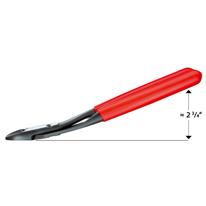 KNIPEX 8" High Leverage 12° Angled Diagonal Cutters