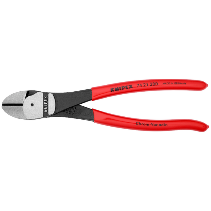 KNIPEX 8" High Leverage 12° Angled Diagonal Cutters