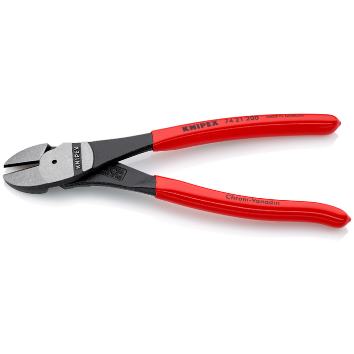 KNIPEX 8" High Leverage 12° Angled Diagonal Cutters