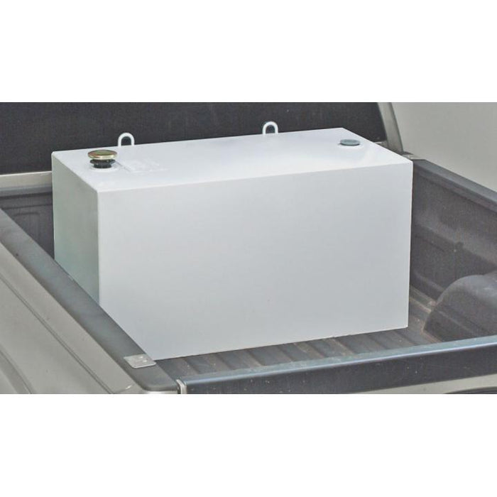 Crescent Jobox 100 Gallon White Rectangular Steel Liquid Transfer Tank for Trucks