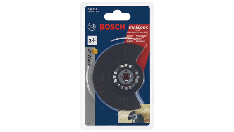 Bosch (OSL312) 3-1/2 In. Starlock Oscillating Multi Tool High-Carbon Steel Segmented Saw Blade