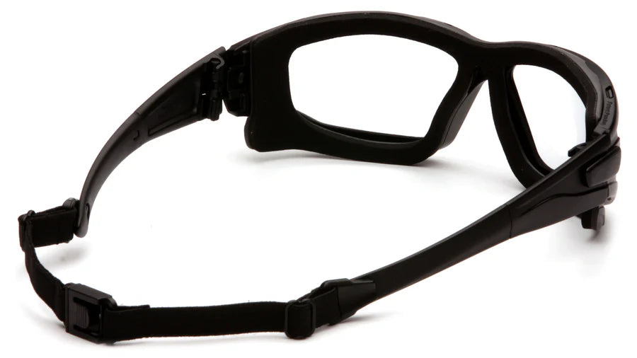 Pyramex I-Force Glasses Black Strap-Temples/Clear Anti-Fog Lens (12 Pair)