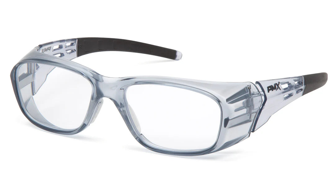 Pyramex Safety Emerge Plus Full Readers - Clear Lens |Translucent Gray Frame