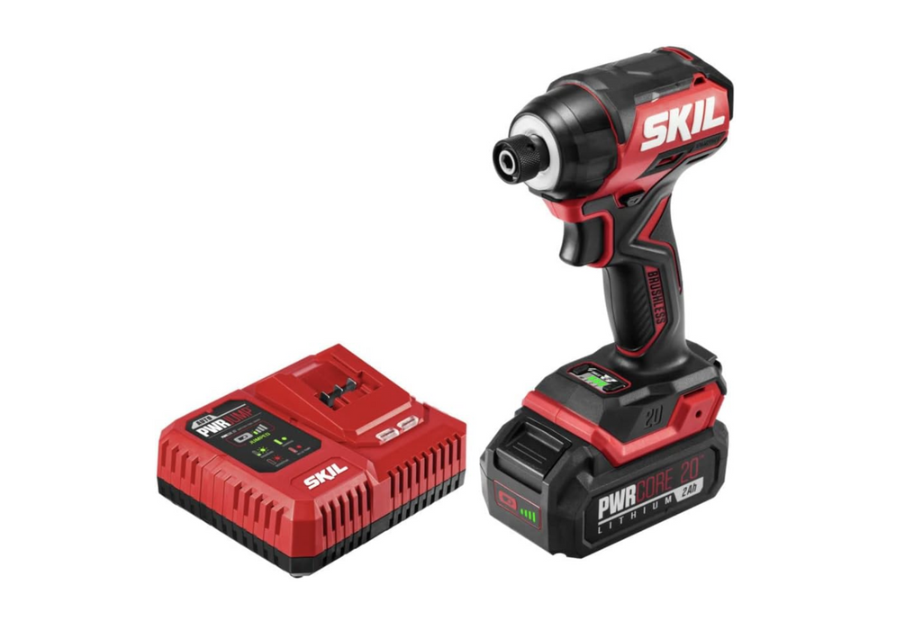 SKIL PWRCORE 20️ Brushless 20V 1/4 In. Compact Hex Impact Driver Kit