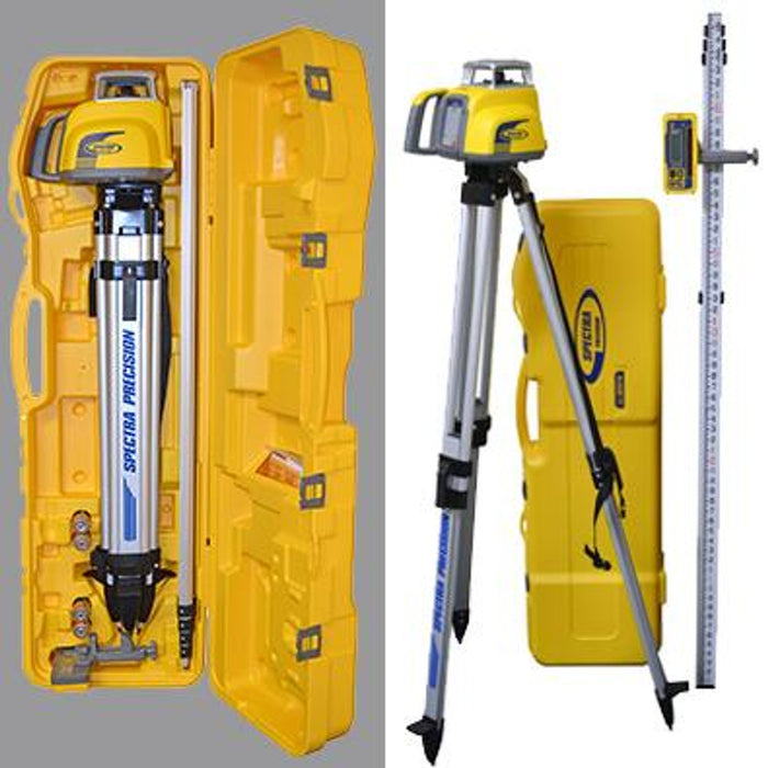 Spectra Precision Laser Package - 4.7 Meter Grade Rod/ Metric & Tripod Kit