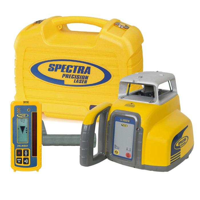 Spectra Precision Laser Package with Receiver and Rechargeable Batteries