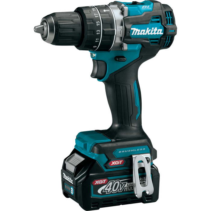 Makita 40V MAX XGT Compact Brushless Cordless 1/2" Hammer Driver-Drill Kit (2.5Ah)