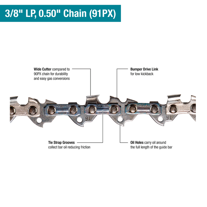 Makita 16 In. Electric Chain Saw (3/8", .050")