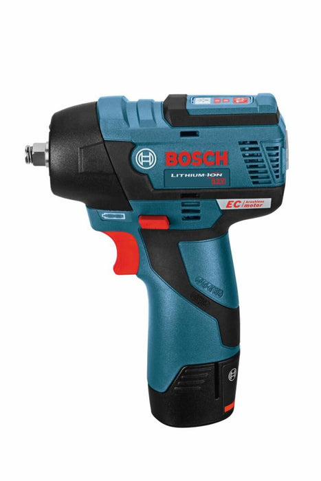 BOSCH 12V (PS82-02) Max EC Brushless 3/8 In. Impact Wrench Kit