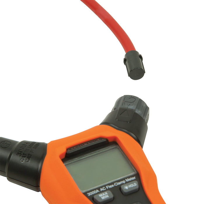 Klein Tools CL150 Clamp Meter, AC Electrical Tester with 18-Inch Flexible Clamp, True RMS Readings, Auto Ranging and More