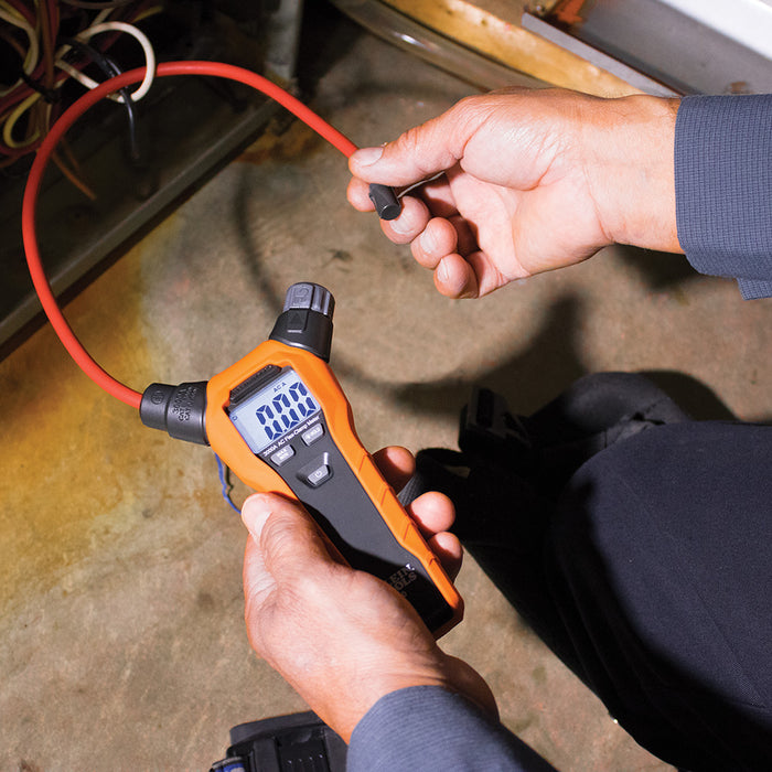 Klein Tools CL150 Clamp Meter, AC Electrical Tester with 18-Inch Flexible Clamp, True RMS Readings, Auto Ranging and More