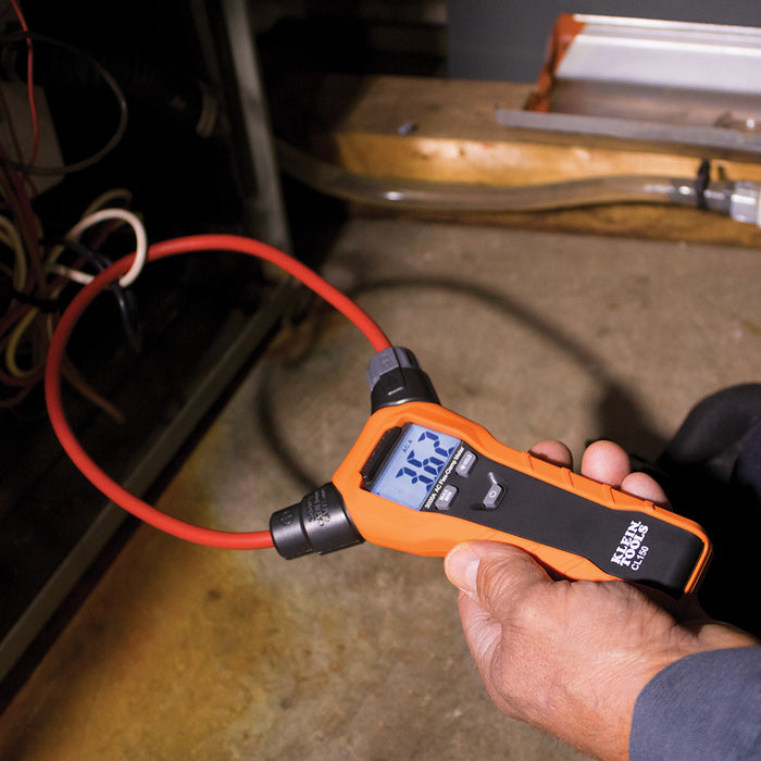 Klein Tools CL150 Clamp Meter, AC Electrical Tester with 18-Inch Flexible Clamp, True RMS Readings, Auto Ranging and More