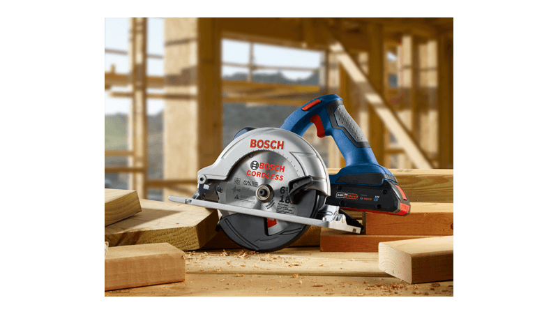 BOSCH CORE 18V 6-1/2 In. Blade Left-Handed Circular Saw Kit with (1) 4.0 Ah Compact Battery