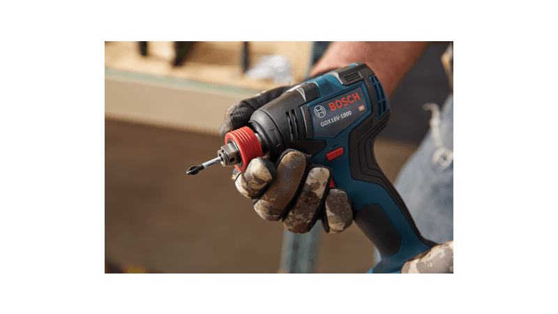 BOSCH 18V EC Brushless 1/4 In. and 1/2 In. Two-in-One Bit/Socket Impact Driver Kit with 2.0 Ah SlimPack Battery