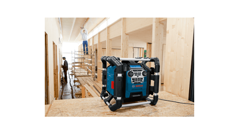 BOSCH 18V Jobsite Radio with Bluetooth 5.0 and Power Station