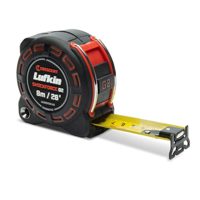 Crescent Lufkin Shockforce G2 26-ft Magnetic Tape Measure