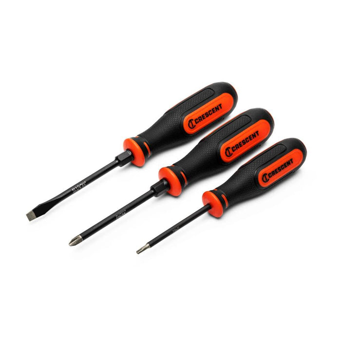 Crescent 12 Pc. Diamond Tip Dual Material Screwdriver Set with Phillips, Slotted, and Torx Screwdrivers - CDT12PCSET