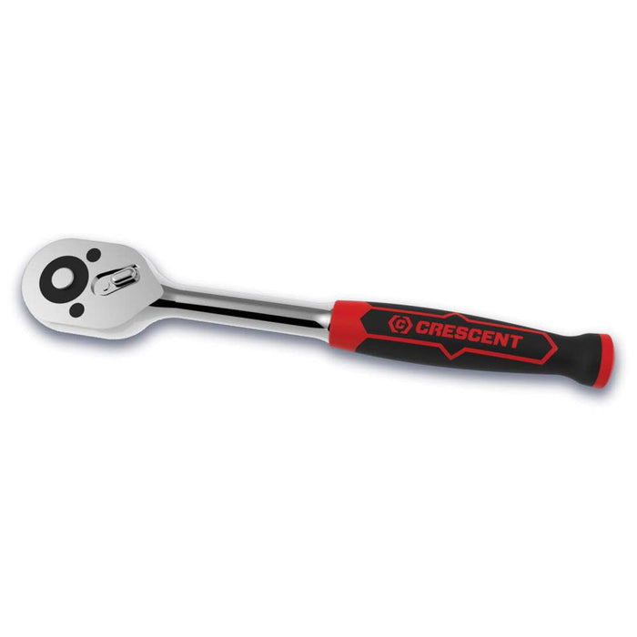 Crescent 3/8" Drive 72 Tooth Quick Release Dual Material Teardrop Ratchet 10-3/4" - CRW7