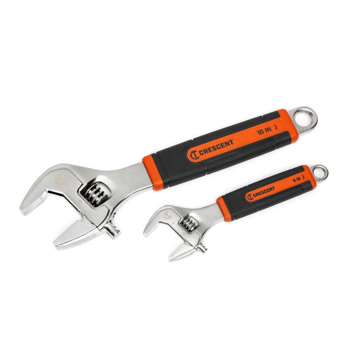 Crescent 6 Inch & 10 Inch Cushion Grip Adjustable Wrench Set 2pc