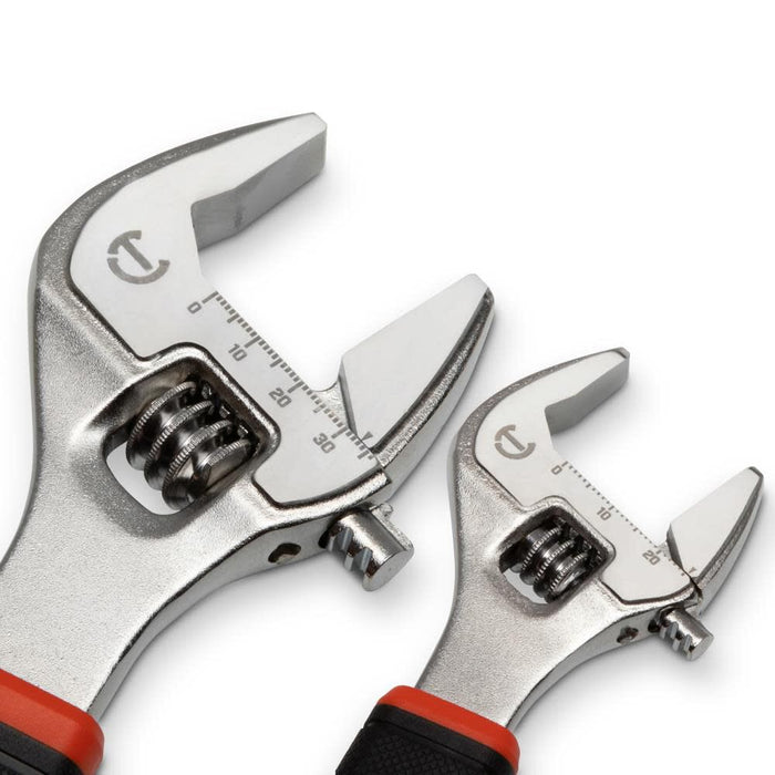 Crescent 6 Inch & 10 Inch Cushion Grip Adjustable Wrench Set 2pc