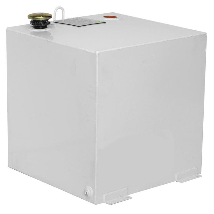 Cresent Jobox 50 Gallon White Square Steel Liquid Transfer Tank for Trucks