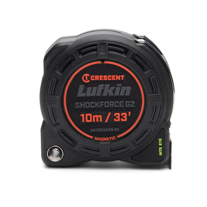 Crescent Lufkin Shockforce G2 33-ft Nite Eye Magnetic Tape Measure