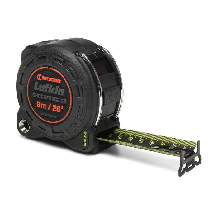 Crescent Lufkin Shockforce Nite Eye G2 26 ft Tape Measure