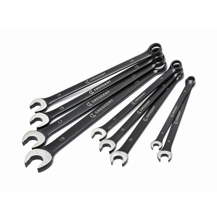 Crescent 9-Piece X10 12-Point Long Pattern Combination Metric Wrench Set