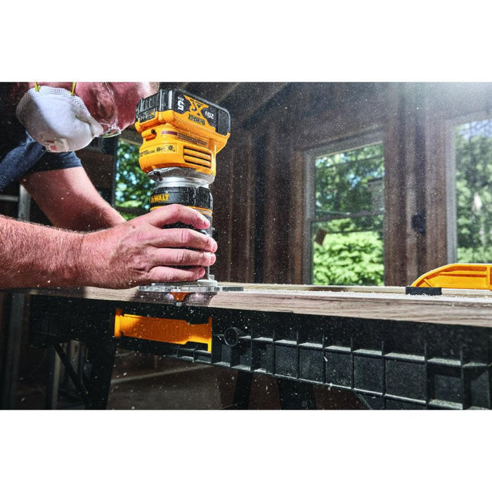 DEWALT 1/4-In (DCW600B) Variable Speed Brushless Fixed Cordless Router (Bare Tool)