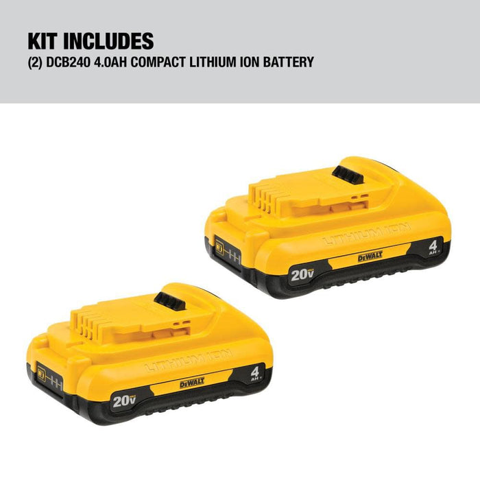 DeWALT 4.0Ah Battery (2-Pack)