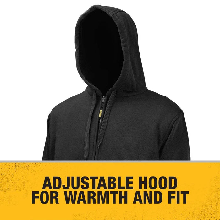 DEWALT (DCHJ067B-M) 20V/12V MAX Bare Hooded Heated Jacket, Black, Medium