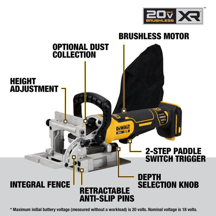 DeWALT 20V MAX XR Biscuit Joiner (Bare Tool)