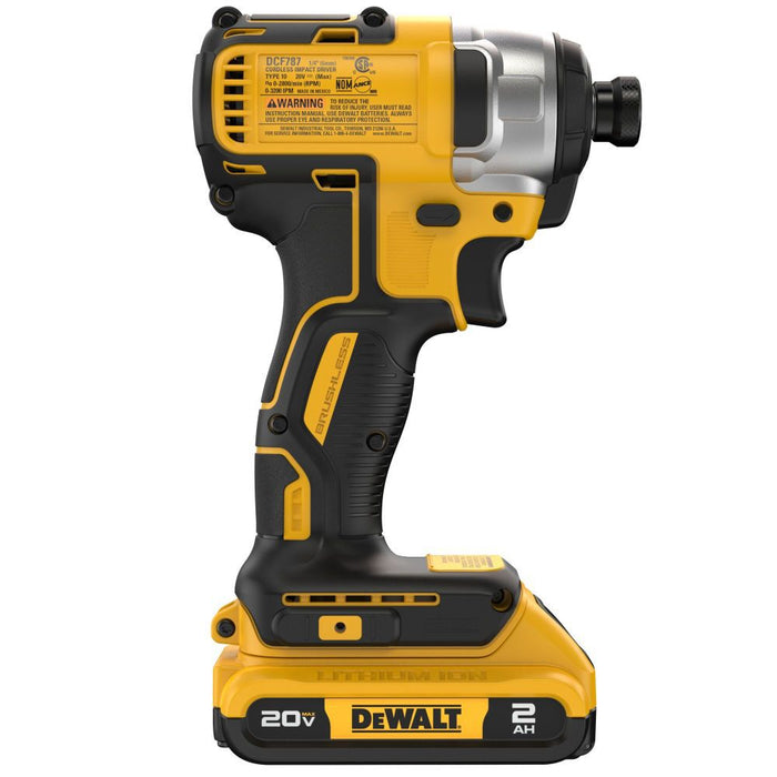 DeWALT 20V MAX XTREME Cordless Brushless 1/4 In. Impact Driver Drill Kit