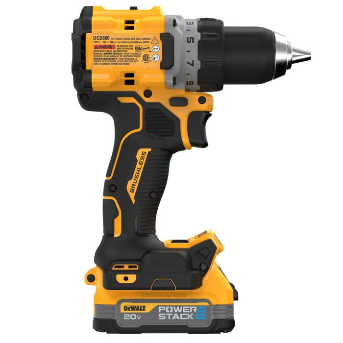 DeWALT 20V XR COMPACT DRILL DRIVER with POWERSTACK