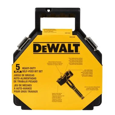 DEWALT DW1648 5 Pc. Self Feed Bit Set