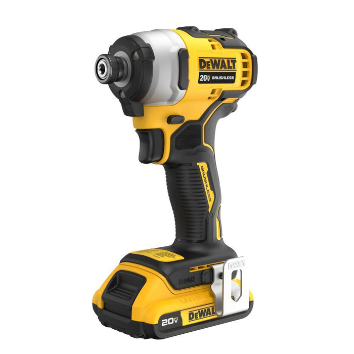 DeWALT 20V ATOMIC MAX Brushless Cordless Compact 1/4 In. Impact Kit