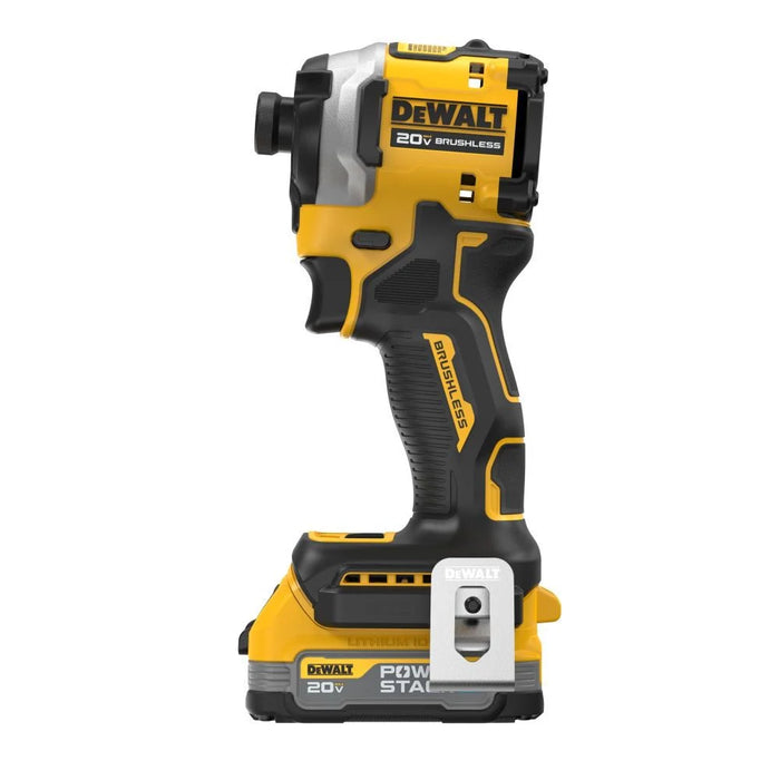 DeWALT ATOMIC Brushless Cordless 1/4 In. 3-Speed Impact Driver with POWERSTACK Compact Battery