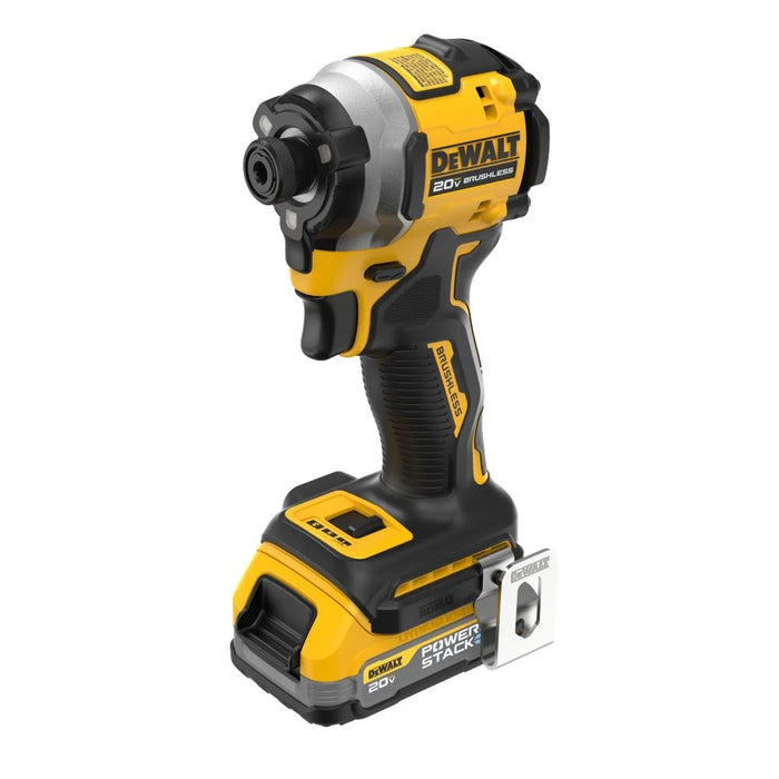 DeWALT ATOMIC Brushless Cordless 1/4 In. 3-Speed Impact Driver with POWERSTACK Compact Battery