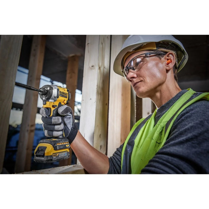 DeWALT ATOMIC Brushless Cordless 1/4 In. 3-Speed Impact Driver with POWERSTACK Compact Battery