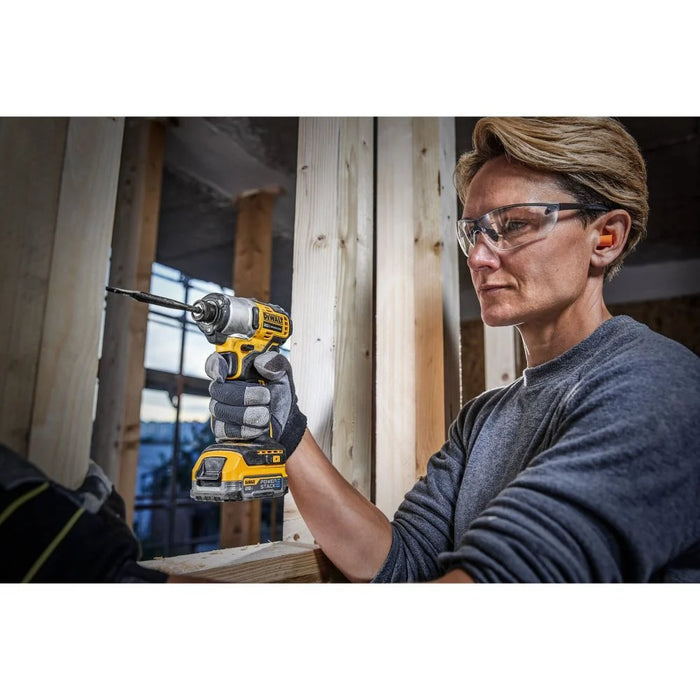 DeWALT ATOMIC Brushless Cordless 1/4 In. 3-Speed Impact Driver with POWERSTACK Compact Battery