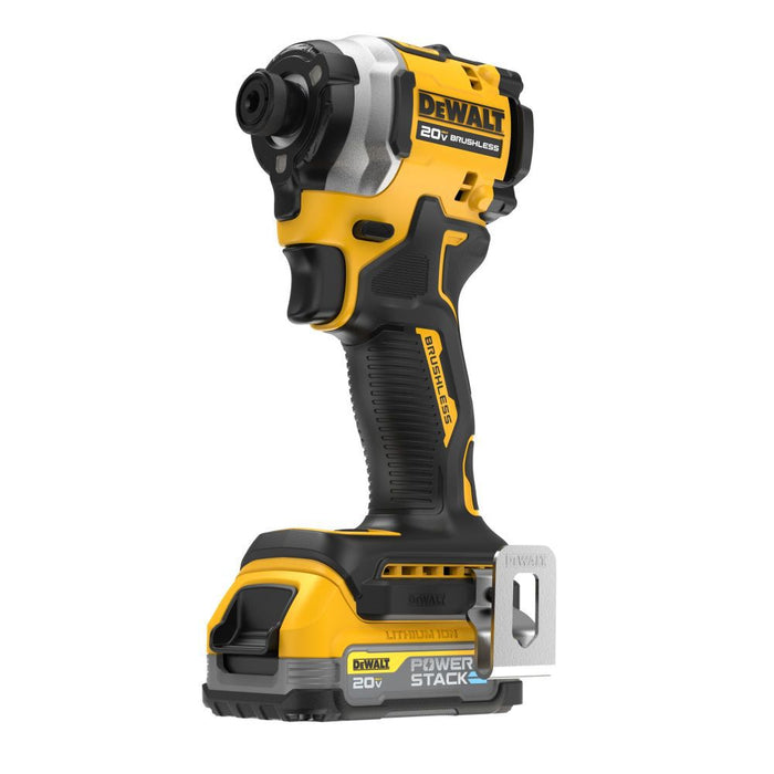 DeWALT ATOMIC Brushless Cordless 1/4 In. 3-Speed Impact Driver with POWERSTACK Compact Battery