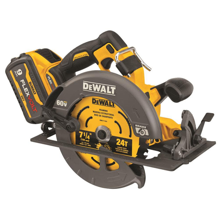 DeWALT (DCS578X2) 60V MAX FlexVolt 7-1/4 In. Circular Saw Kit with Brake Brushless