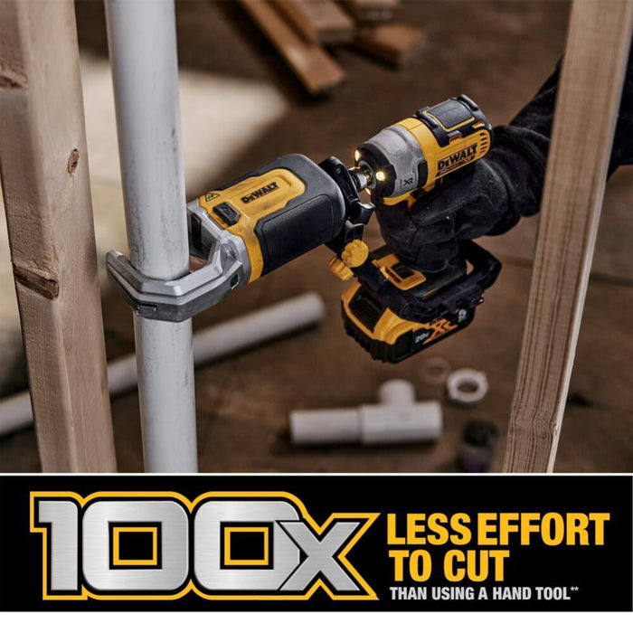 DeWALT Impact Connect PVC/PEX Pipe Cutter Attachment