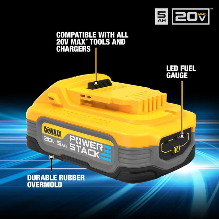 DeWALT POWERSTACK 20V MAX 5.0Ah Battery