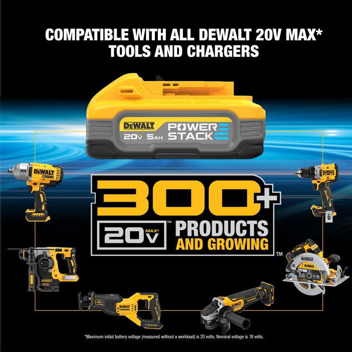 DeWALT (DCBP520) POWERSTACK 20V MAX 5.0Ah Battery