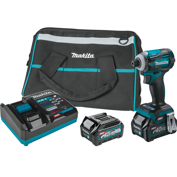 Makita 40V MAX XGT Brushless Cordless 4-Speed Impact Driver Kit (2.5Ah)