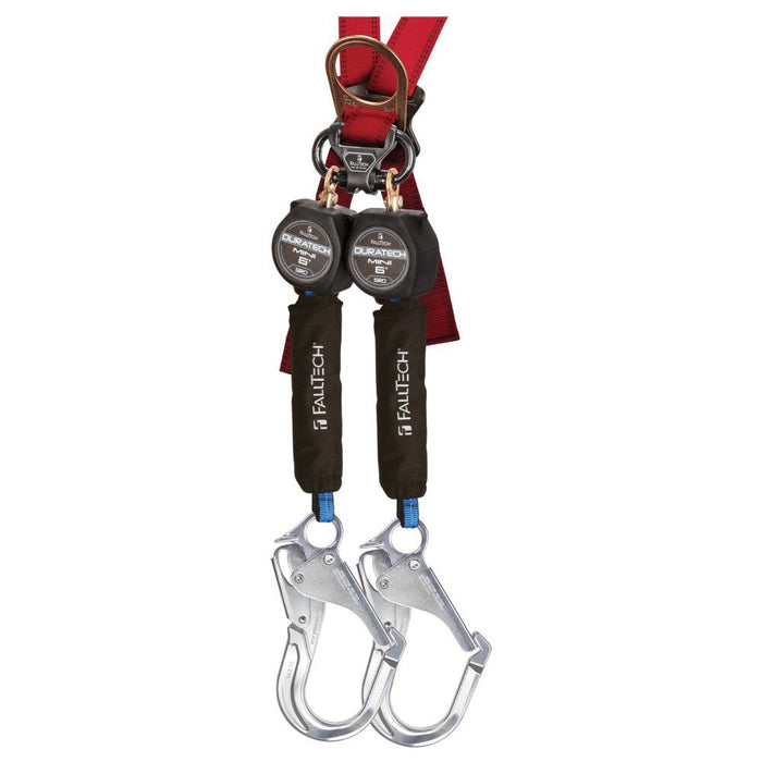 FallTech DuraTech Mini 6' Twin Leg Personal SRL with Rebar Hook