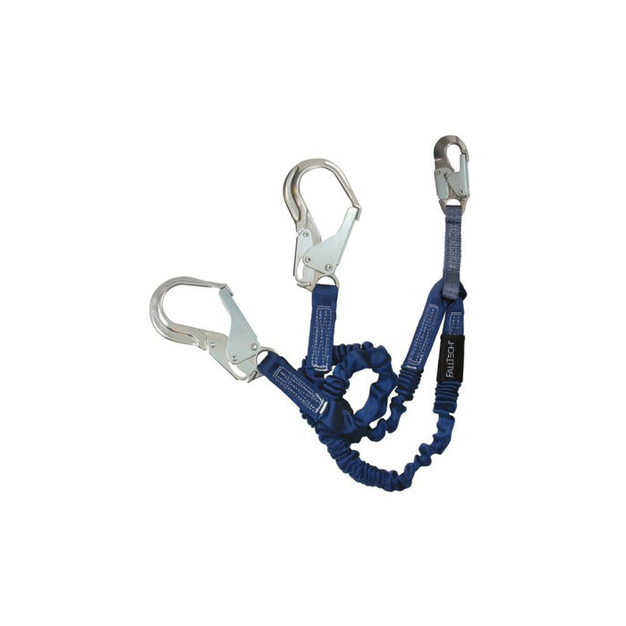 FallTech ElasTech 4.5-6' Double-Leg Shock Absorbing Lanyard