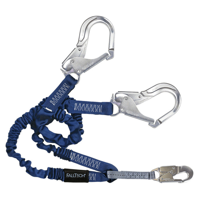 FallTech ElasTech 4.5-6' Double-Leg Shock Absorbing Lanyard